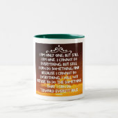 Ik kan iets doen tweekleurige koffiemok (Center)