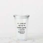 Ik kan iets grappigs doen, inspirerend 2021 leraar acryl drinkbeker (Voorkant)