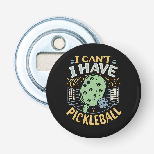Ik Kan Ik Paddlebal Hebben Button Flesopener (Voorkant)