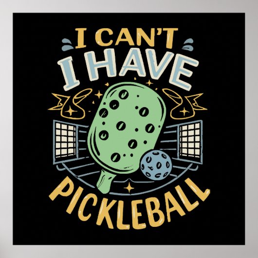 Ik Kan Ik Pickleball Hebben Poster (Voorkant)