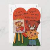 Ik kan je Afbeeldingen als mijn Valentijn Feestdagenkaart (Voorkant / Achterkant)