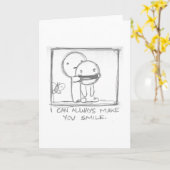 Ik kan je altijd aan het lachen maken kaart (Gele Bloem)