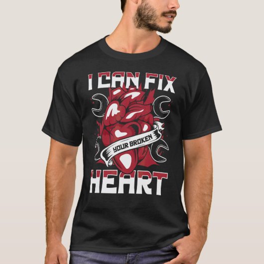 Ik Kan Je Gebroken Hart Auto Technicus Auto Repare T-shirt (Voorkant)