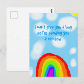 Ik kan je geen snuif geven die een regenboog stuur briefkaart (Voorkant / Achterkant)