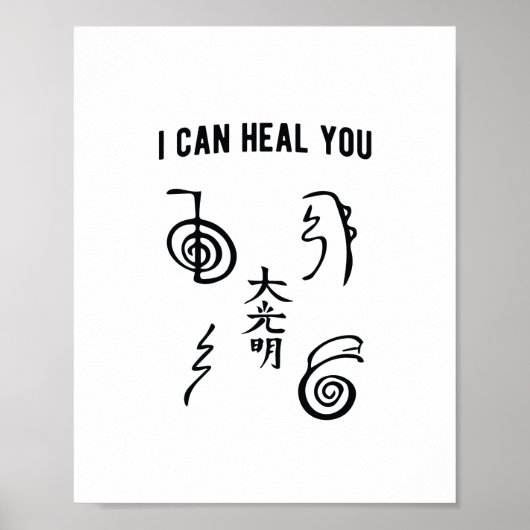 Ik kan je genezen | Reikimaster Reiki Gift Poster (Voorkant)