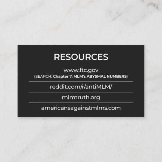 Ik kan je helpen uit te stappen - visitekaartje (Achterkant)