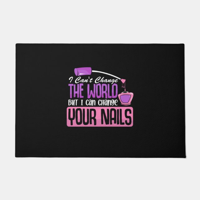 Ik kan je nagels wijzigen deurmat (Voorkant)