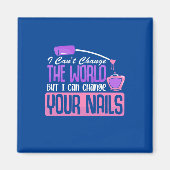 Ik kan je nagels wijzigen magneet (Voorkant)