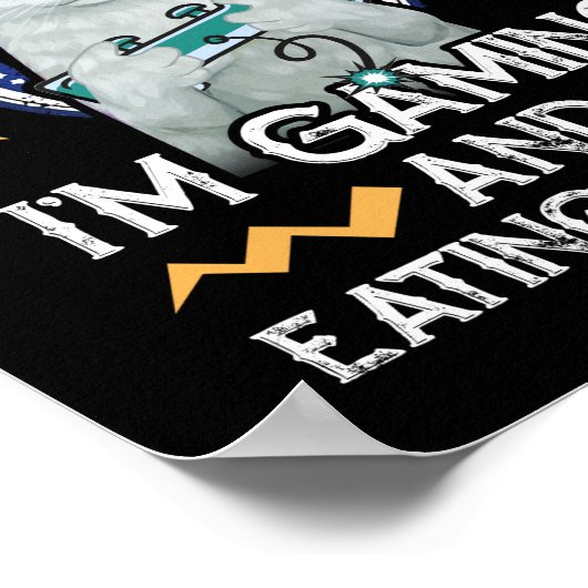 Ik kan je niet horen dat ik een gamingvideokaartje poster (Hoek)