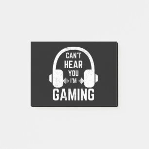 Ik kan je niet horen dat ik gamer ben post-it® notes