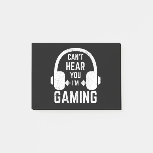 Ik kan je niet horen dat ik gamer ben post-it® notes (Voorkant)