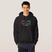 IK KAN JE NIET HOREN DAT JE GAMERENDE GAMERS FUNNY HOODIE (Voorkant volledig)