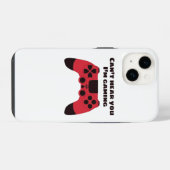 Ik kan je niet horen hoe ik een grappige gamer ben iPhone hoesje (Achterkant horizontaal)