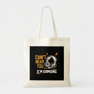 Ik kan je niet horen Ik ben aan het Gamen - Gamer Tote Bag