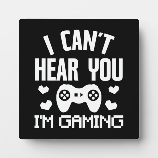 Ik kan je niet horen, ik ben aan het spelen - Grap Fotoplaat (Voorkant)