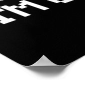 Ik kan je niet horen, ik ben aan het spelen - Grap Poster (Hoek)