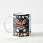 "Ik kan je niet horen, ik speel Koffiemok (Links)