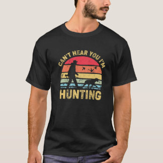 Ik kan je niet horen jagen, Hunter Retro  T-shirt