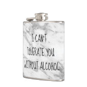 Ik kan je niet tolereren zonder Humor Heupfles (Links)