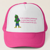Ik kan je pickleball uitleggen trucker pet (Voorkant)