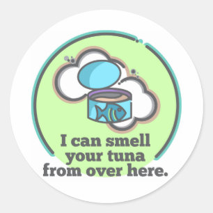 Ik kan je tunesticker ruiken ronde sticker