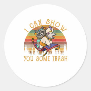Ik kan je wat racepostervint Shows Ronde Sticker