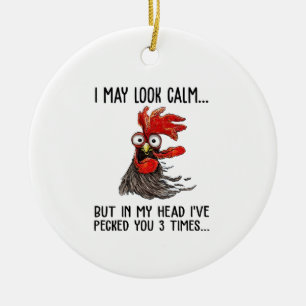 Ik kan kalm kijken, maar in mijn hoofd heb ik je 3 keramisch ornament
