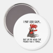 Ik kan kalm kijken, maar in mijn hoofd heb ik je 3 magneet (Voorkant / Achterkant)