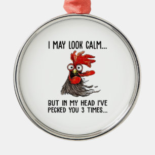 Ik kan kalm kijken, maar in mijn hoofd heb ik je 3 metalen ornament