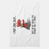 Ik kan kalm kijken, maar in mijn hoofd heb ik je 3 theedoek (Verticaal)