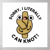 Ik kan letterlijk Funny Rope Pun kennen Poster (Voorkant)