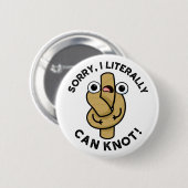 Ik kan letterlijk Funny Rope Pun kennen Ronde Button 5,7 Cm (Voorkant /achterkant)