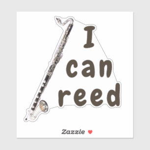 Ik kan lezen: basklarinet sticker