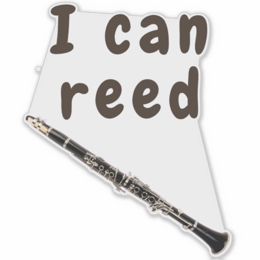 Ik kan lezen: klarinet sticker (Voorkant)