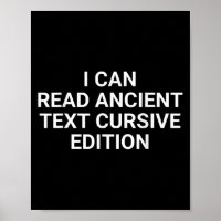 Ik kan lezen Oude tekst Cursieve editie Grappige m