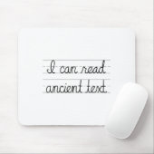 Ik kan lezen oude tekst T-shirt geschenken Grappig Muismat (Met muis)