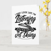 Ik kan lijken alsof ik Jet Skiing Jet Ski luister Kaart (Gele Bloem)