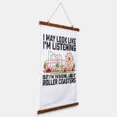 Ik kan lijken alsof ik luister, maar ik denk aan A Hangend Wandkleed (Gebogen)