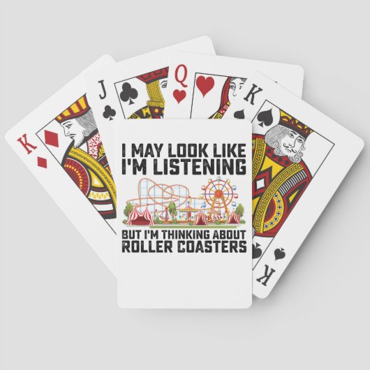 Ik kan lijken alsof ik luister, maar ik denk aan A Pokerkaarten (Achterkant)