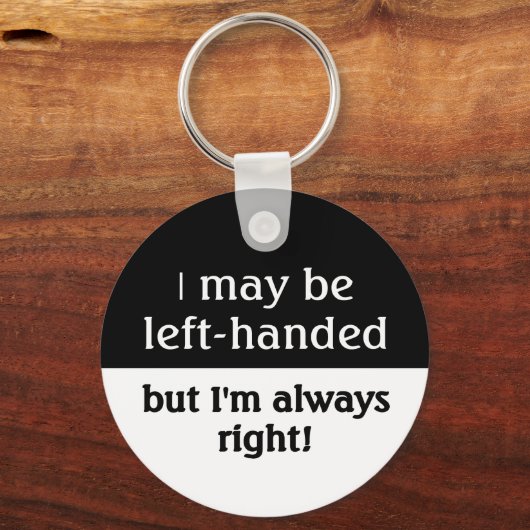 Ik kan linkshandig zijn sleutelhanger (Achterkant)
