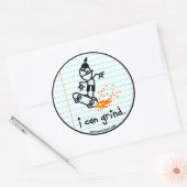 Ik kan malen. ronde sticker (Envelop)