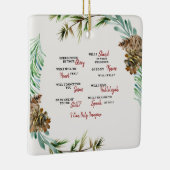 Ik kan me alleen de gewoonte voorstellen, maar God Keramisch Ornament (Rechts)