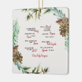 Ik kan me alleen de gewoonte voorstellen, maar God Keramisch Ornament (Links)