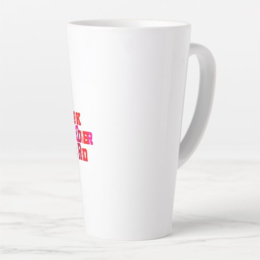 Ik kan me de titel niet herinneren, maar... latte mok (Rechterhoek)