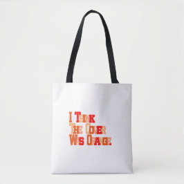 Ik kan me de titel niet herinneren, maar... tote bag