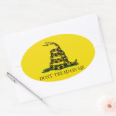 Ik kan me niet aflezen. ovale sticker (Envelop)