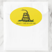 Ik kan me niet aflezen. ovale sticker (Tas)