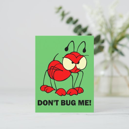 Ik kan me niet bemoeien briefkaart (Staand voorkant)