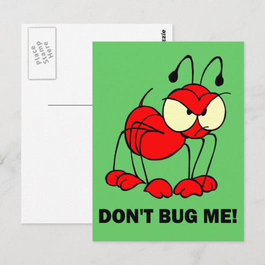 Ik kan me niet bemoeien briefkaart (Voorkant / Achterkant)