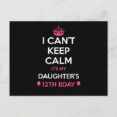Ik Kan Me Niet Rustig Houden Het Is De 12e Verjaar Briefkaart (Voorkant)